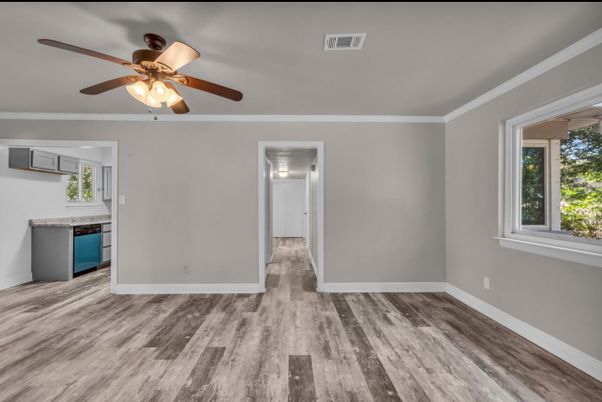 Empty room, Interior, Wood Texture Flooring