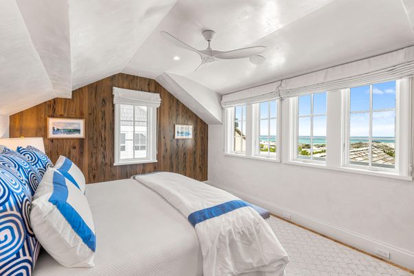 Bedroom, Interior, Recessed Lighting, Wooden Walls