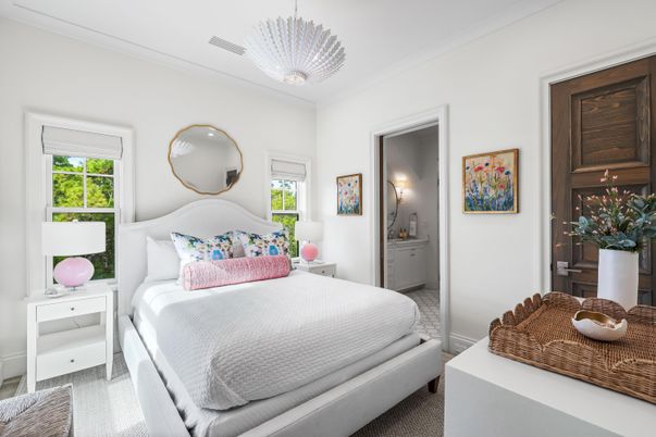 Bedroom, Interior, Pendant Lights