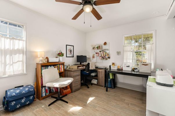 Home Office, Interior, Wood Texture Flooring
