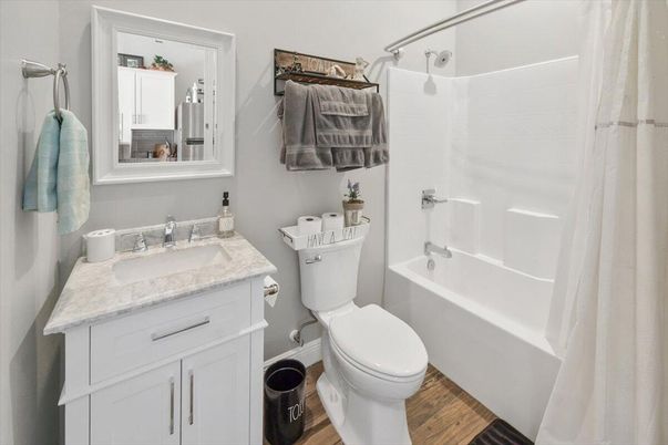 Bathroom, Interior, Wood Texture Flooring