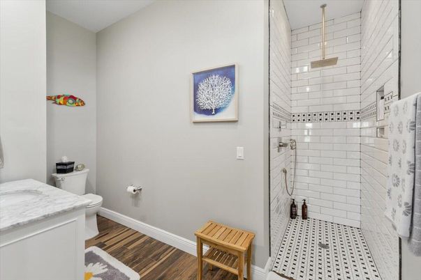 Bathroom, Interior, Wood Texture Flooring