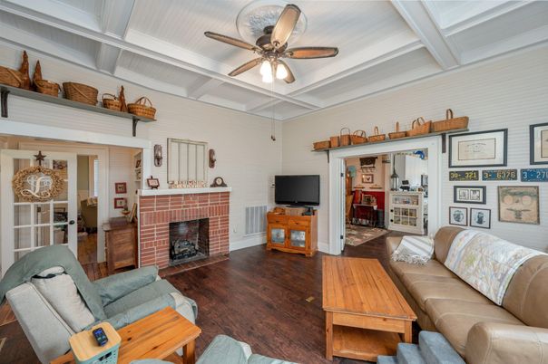 Fireplace, Interior, Living room, Wood Texture Flooring