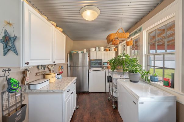 Interior, Kitchen, Wood Texture Flooring