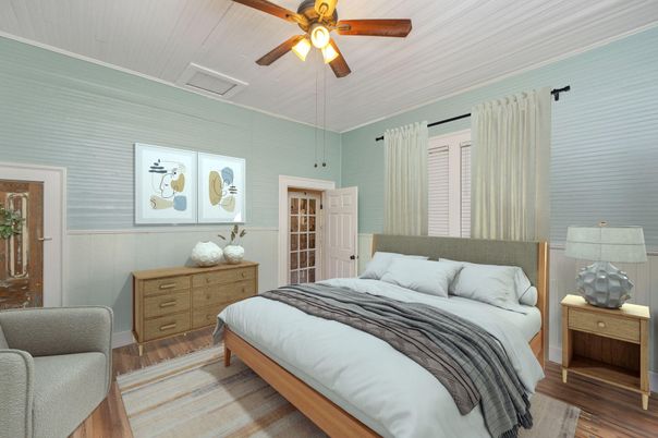 Bedroom, Interior, Wood Texture Flooring