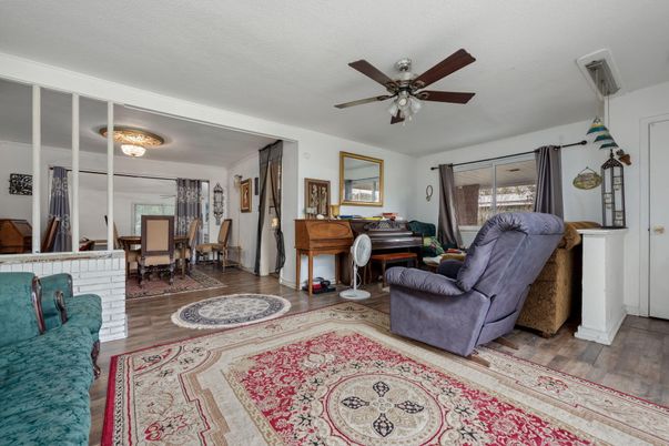 Dining room, Interior, Piano, Wood Texture Flooring
