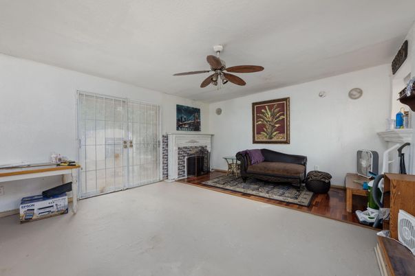 Empty room, Fireplace, Interior, Wood Texture Flooring