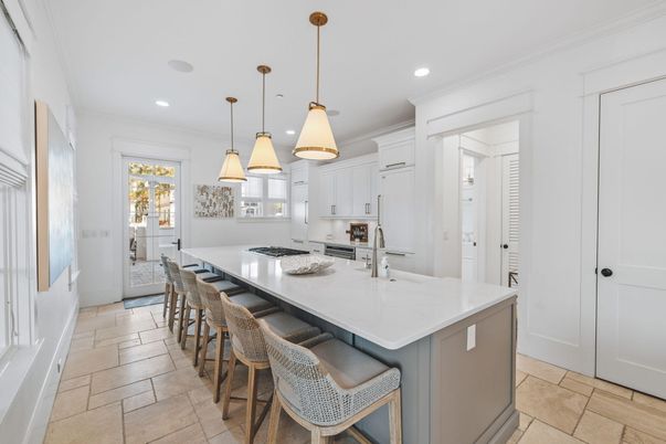 Interior, Kitchen, Pendant Lights, Recessed Lighting, Stainless Steel Appliances