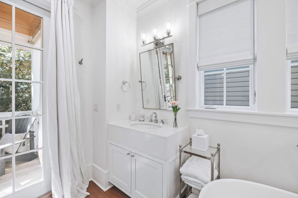 Bathroom, Interior, Wood Texture Flooring