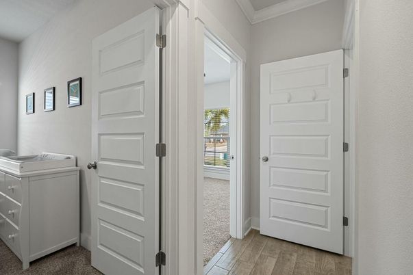 Interior, Washer, Wood Texture Flooring