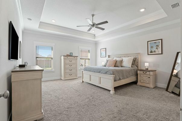 Bedroom, Interior, Recessed Lighting