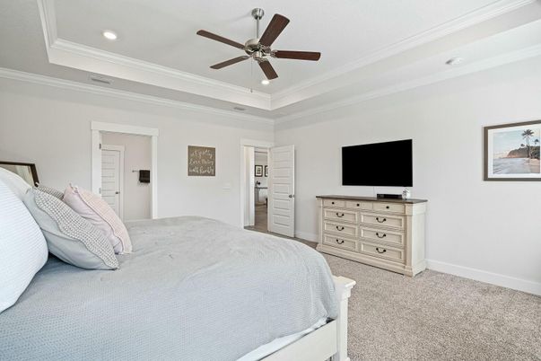 Bedroom, Interior, Recessed Lighting