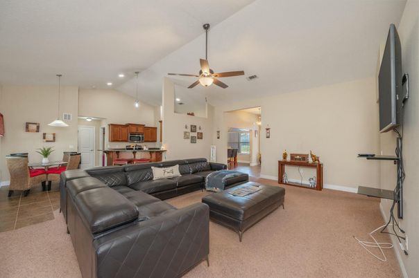 Dining room, Interior, Kitchen, Living room, Pendant Lights, Recessed Lighting
