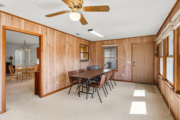 Dining room, Interior, Wooden Walls