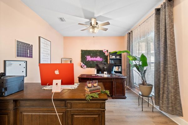 Home Office, Interior, Wood Texture Flooring