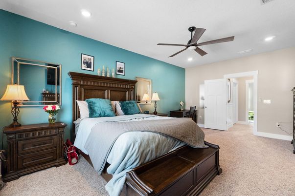 Bedroom, Interior, Recessed Lighting