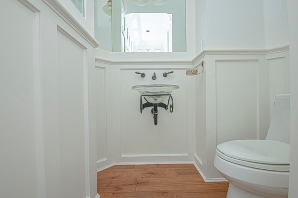 Bathroom, Interior, Wood Texture Flooring