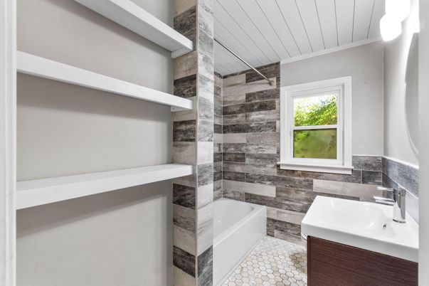 Bathroom, Interior, Wooden Walls