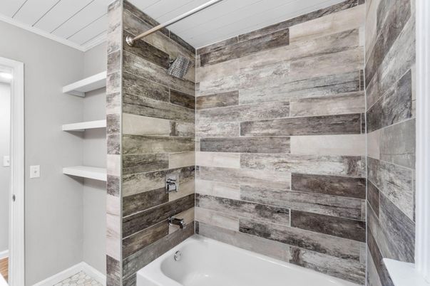 Bathroom, Interior, Wooden Walls