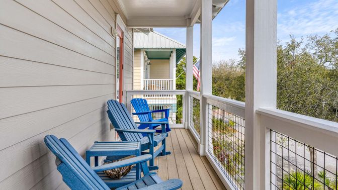 Exterior, Wood Texture Flooring