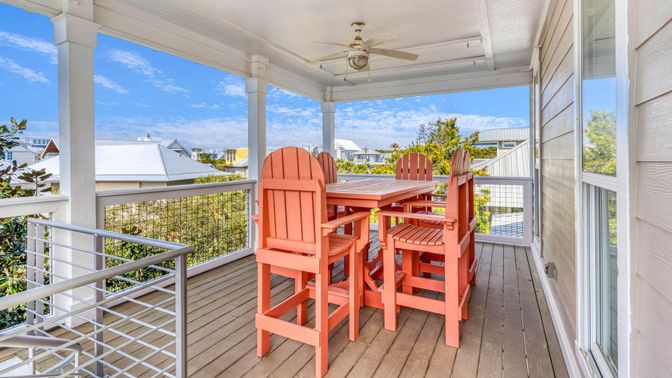 Exterior, Interior, Sun Room, Wood Texture Flooring