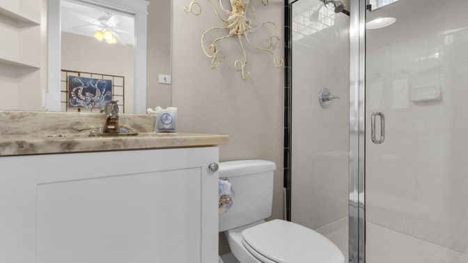 Bathroom, Glass Shower, Interior