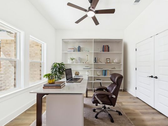 Home Office, Interior, Wood Texture Flooring