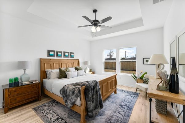Bedroom, Interior, Wood Texture Flooring