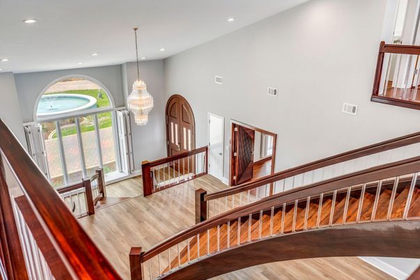 Chandelier, Interior, Recessed Lighting, Wood Texture Flooring