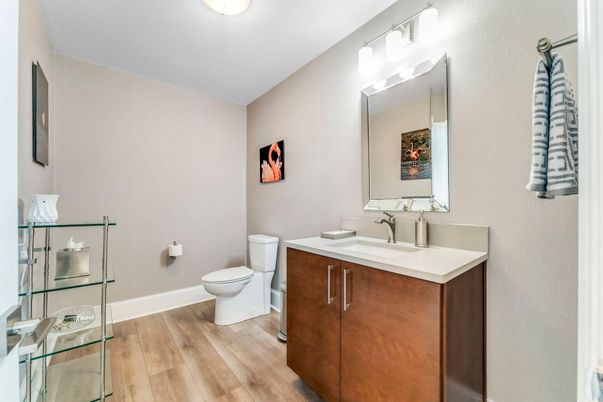 Bathroom, Interior, Wood Texture Flooring