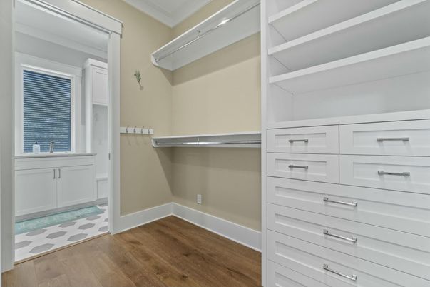 Interior, Walk-in Closets, Wood Texture Flooring
