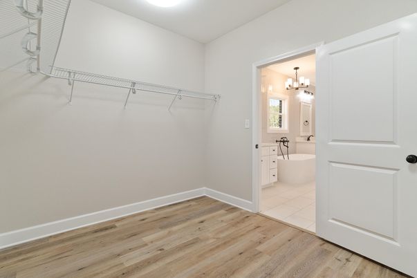 Bathroom, Interior, Walk-in Closets, Wood Texture Flooring
