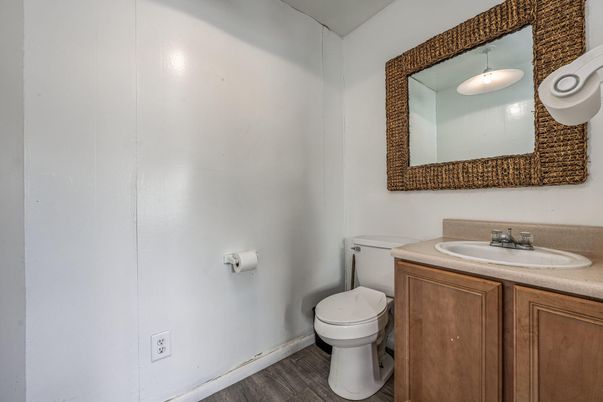 Bathroom, Interior, Wood Texture Flooring