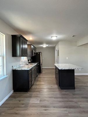 Interior, Kitchen, Wood Texture Flooring