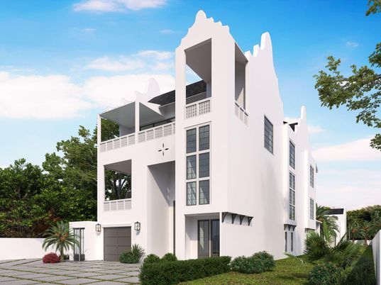 Exterior, Facade, Modern