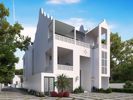 Exterior, Facade, Modern