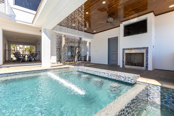 Interior, Pool, Recessed Lighting, Wooden Ceilings