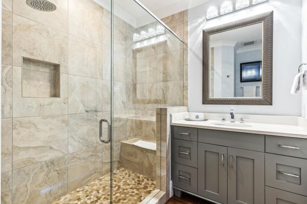 Bathroom, Glass Shower, Interior