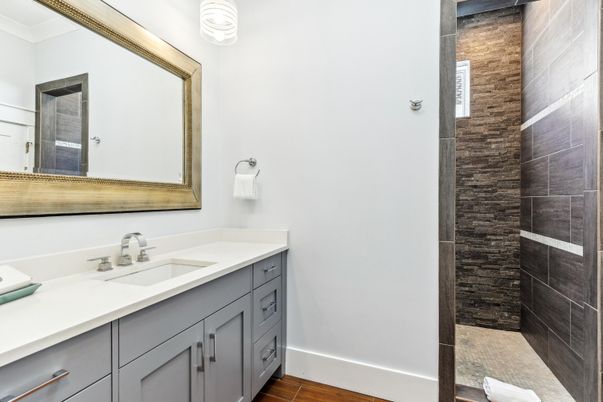 Bathroom, Interior, Wood Texture Flooring