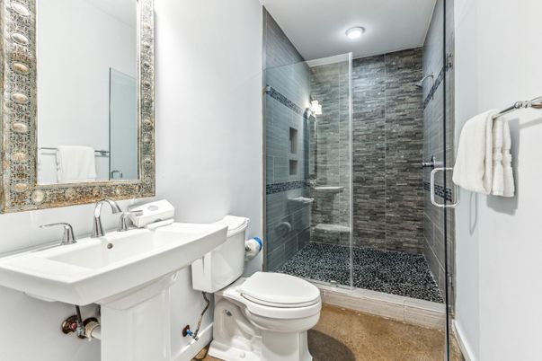 Bathroom, Glass Shower, Interior