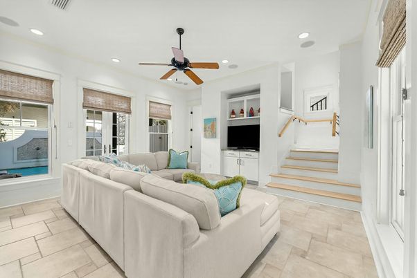 Interior, Living room, Recessed Lighting