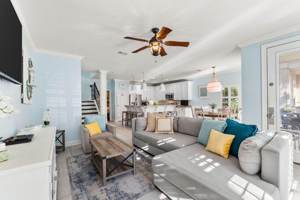 Dining room, Interior, Kitchen, Living room, Pendant Lights