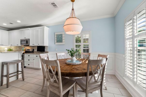 Dining room, Interior, Kitchen, Pendant Lights, Recessed Lighting