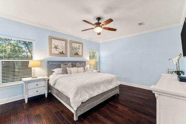 Bedroom, Interior, Wood Texture Flooring