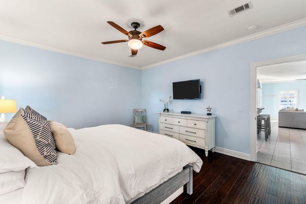 Bedroom, Interior, Wood Texture Flooring