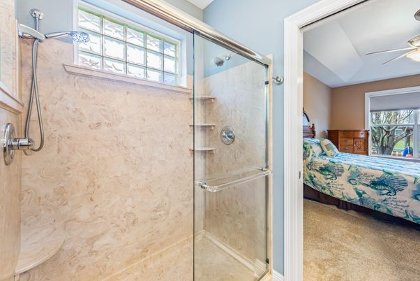 Bathroom, Bedroom, Glass Shower, Interior