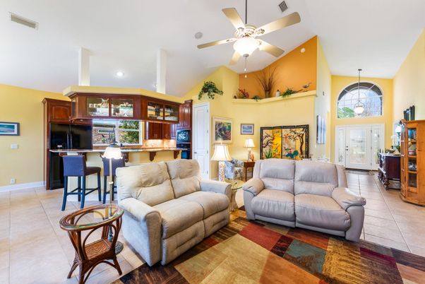 Interior, Kitchen, Living room, Recessed Lighting