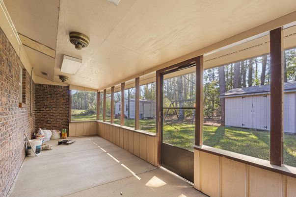 Interior, Stone Walls, Sun Room