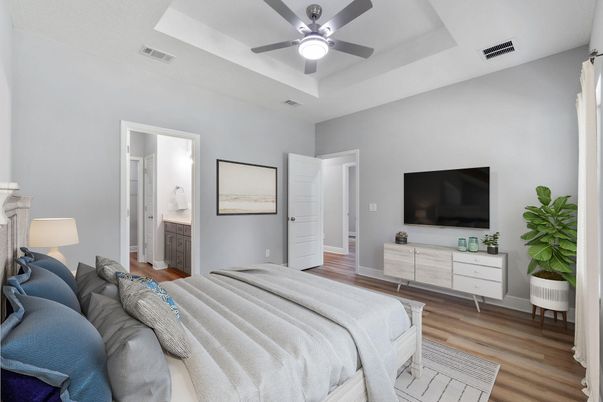 Bedroom, Interior, Wood Texture Flooring