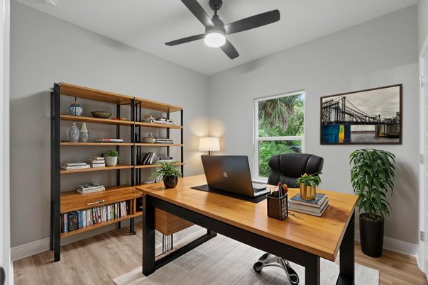 Home Office, Interior, Wood Texture Flooring